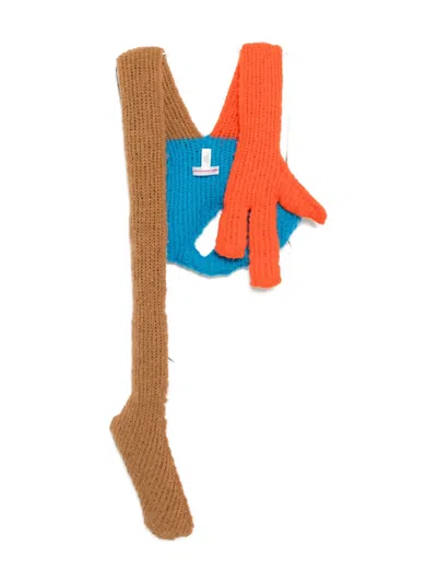 Walter Van Beirendonck Alien Scarf In Brown