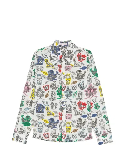 Walter Van Beirendonck All-over Graphic Print Shirt In Multi