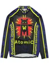 Walter Van Beirendonck Atomic Cycling Top In Blue