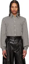 Walter Van Beirendonck Black & White Wings Shirt In Cc18 Black