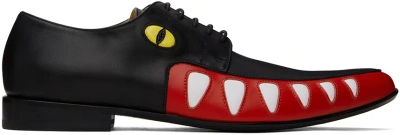 Walter Van Beirendonck Black Crocodile Derbys