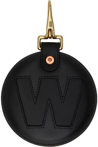 Walter Van Beirendonck Black Embossed Keychain In Col. I Black