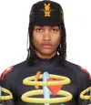 Walter Van Beirendonck Black Toyterror Cycling Cap In Comb. I Black