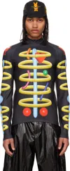 Walter Van Beirendonck Black Void Clown Bike Turtleneck In Comb. I Black