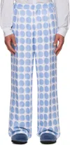 Walter Van Beirendonck Blue Star Trousers In Cc6 Blue