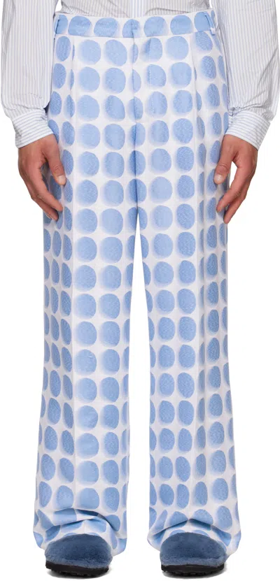 Walter Van Beirendonck Blue Star Trousers In Cc6 Blue