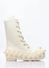 Walter Van Beirendonck Boom Boots In White