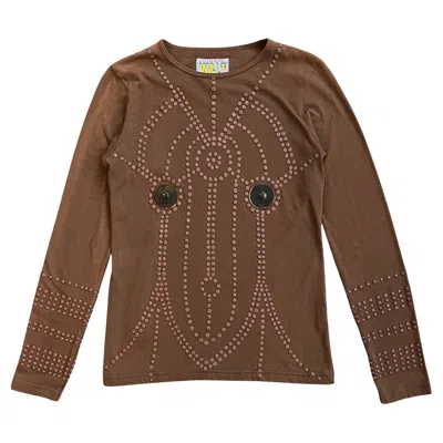 Pre-owned Walter Van Beirendonck Brown Rubber Nipple Top