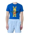 Walter Van Beirendonck Bunny Micro T-shirt In Blue