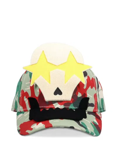Walter Van Beirendonck Camouflage-pattern Baseball Cap In Multi