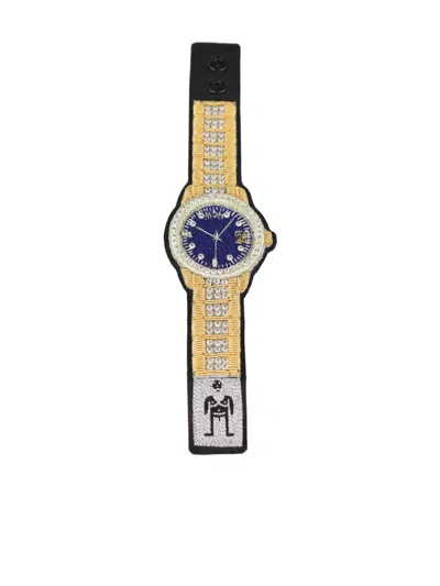 Walter Van Beirendonck Classic Buttoned Bracelet In Gold