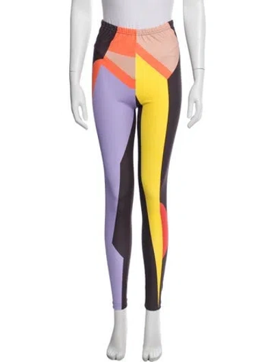 Pre-owned Walter Van Beirendonck Colorblock Pattern Skinny Leg Pants In Multicolor