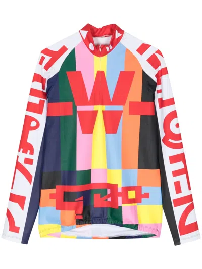 Walter Van Beirendonck Cosmic Dancer Graphic-print Top In Red
