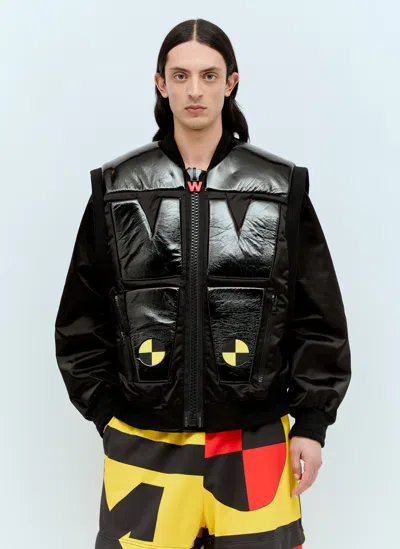 Walter Van Beirendonck Crash Bomber Jacket In Black