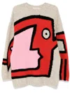 Walter Van Beirendonck Gray Moon Eye Sweater In Grey