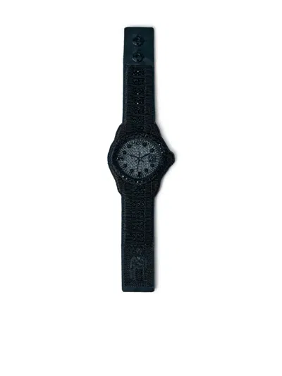 Walter Van Beirendonck Crystal-embellished Bracelet In Black