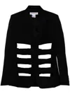 WALTER VAN BEIRENDONCK CUT-OUT WOOL BLAZER