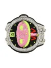 Walter Van Beirendonck Dawleetoo Embroidered Bracelet In Black