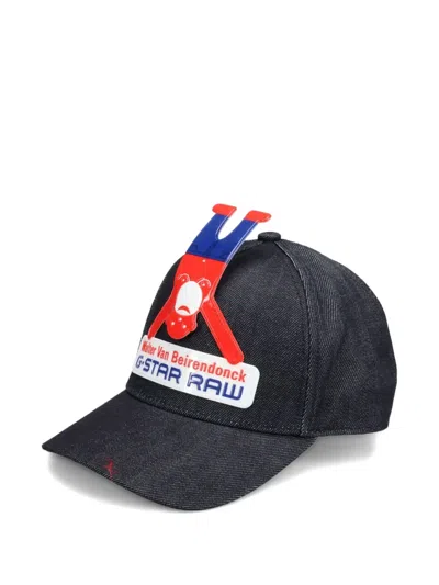 Walter Van Beirendonck Denim Cap In Blue