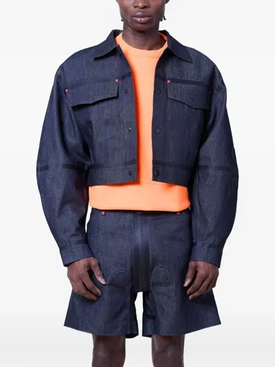 WALTER VAN BEIRENDONCK EMBOSSED DENIM JACKET