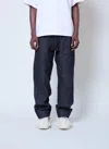 Walter Van Beirendonck Embossed Denim Jeans In Blue