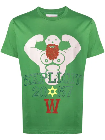 Pre-owned Walter Van Beirendonck Explicit 2067 T-shirt In Green