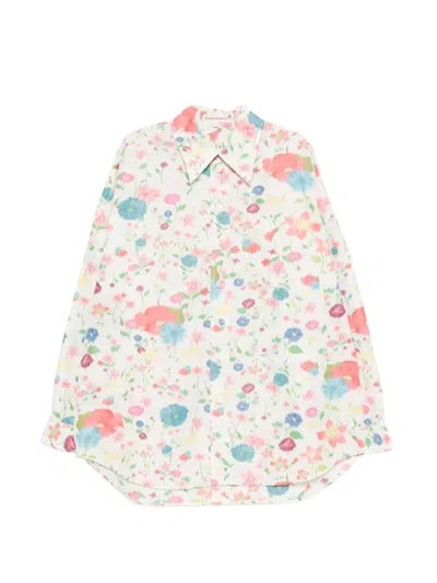 Walter Van Beirendonck Floral-print Long-sleeve Shirt In Multi