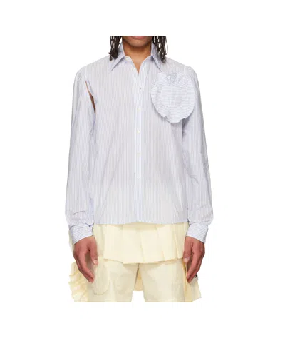 Walter Van Beirendonck Flower Shirt In White