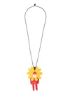 Walter Van Beirendonck Beaded Necklace In Yellow