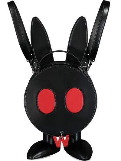 Walter Van Beirendonck Ghost Bunny Backpack Bag In Black