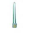 Walter Van Beirendonck Ghost Wallet On Strap In Green