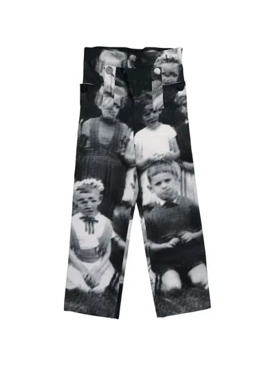 Walter Van Beirendonck Glitch Print Trousers In Multi