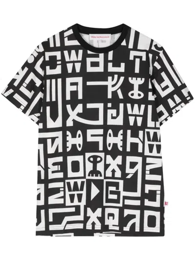 Walter Van Beirendonck Graphic-print Cotton T-shirt In Black