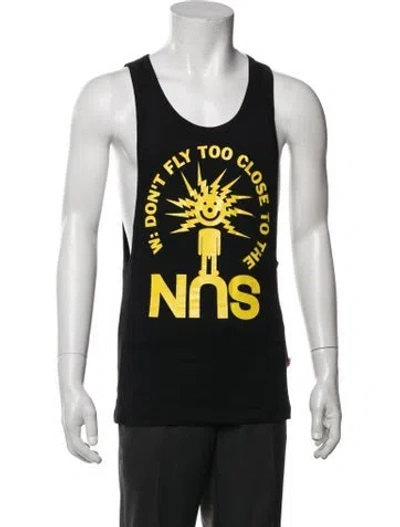 Pre-owned Walter Van Beirendonck Graphic Print Sleeveless Shirt W/ Tags In Black