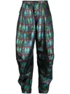 WALTER VAN BEIRENDONCK GRAPHIC-PRINT TAPERED-LEG TROUSERS