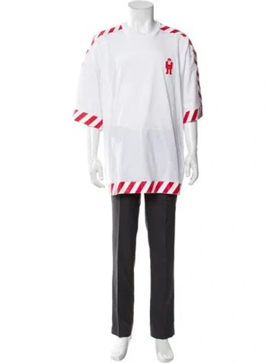 Pre-owned Walter Van Beirendonck Graphic Print Three-quarter Sleeve Shirt In Multi