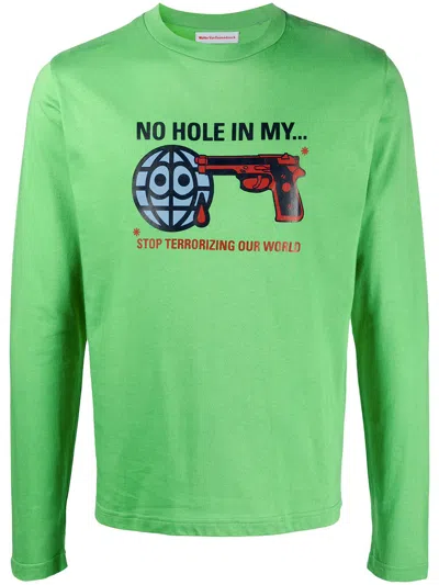 Pre-owned Walter Van Beirendonck Gun Long-sleeved T-shirt In Green