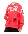 Walter Van Beirendonck Android Hooded Sweatshirt In Orange