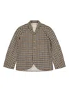 Walter Van Beirendonck Houndstooth Blazer In Green