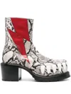 Walter Van Beirendonck Hyper Glam 75mm Ankle Boots In White