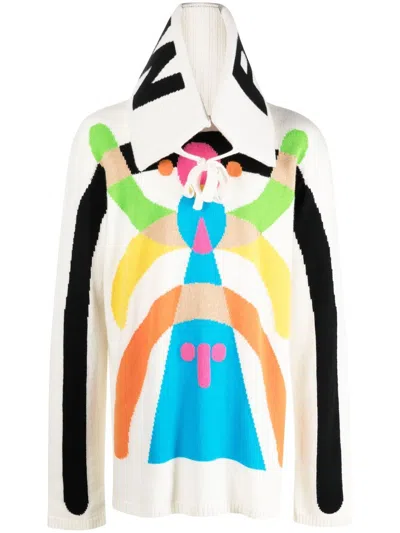 Walter Van Beirendonck Hyper Walter Wool Jumper In White