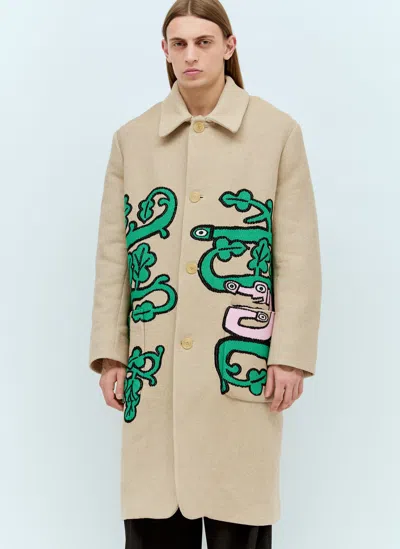 Walter Van Beirendonck Khiva Coat In Beige