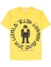 Walter Van Beirendonck Logo Print Cotton T-shirt In Cc37 Blazing Yellow