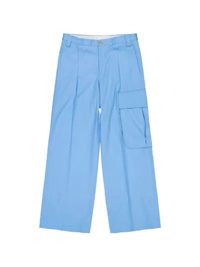 Walter Van Beirendonck Major Cargo Pants In Blue