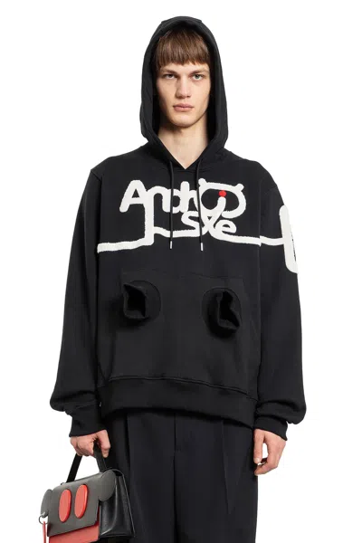 Walter Van Beirendonck Man Black Sweatshirts