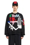 Walter Van Beirendonck Man Black Sweatshirts In Black