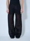 Walter Van Beirendonck Mesh Pants In Black