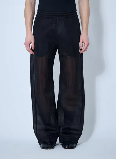 Walter Van Beirendonck Mesh Pants In Black