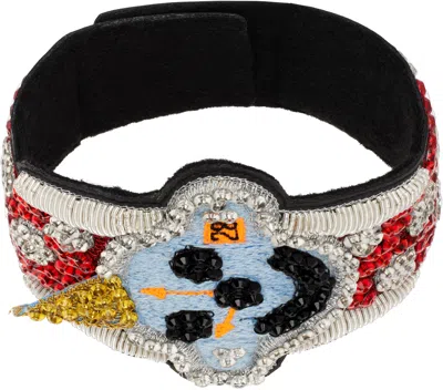Walter Van Beirendonck Multicolor Clown Bracelet In Comb. I Flam