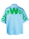 Walter Van Beirendonck Otherwordly Short-sleeve Shirt In Blue